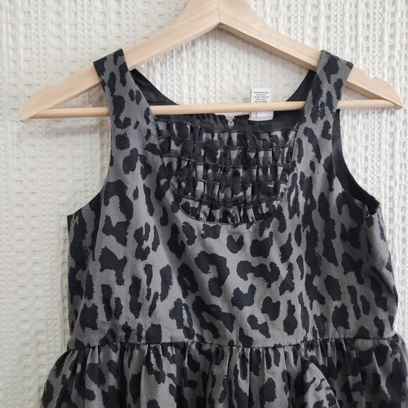 Harajuku Mini Girls Black and Gray Leopard Print Dress Size 14/16 - Picture 4 of 14